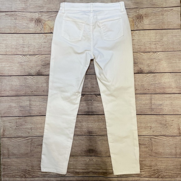 EILEEN FISHER Petite White Jeans Size 4P - Picture 2 of 7
